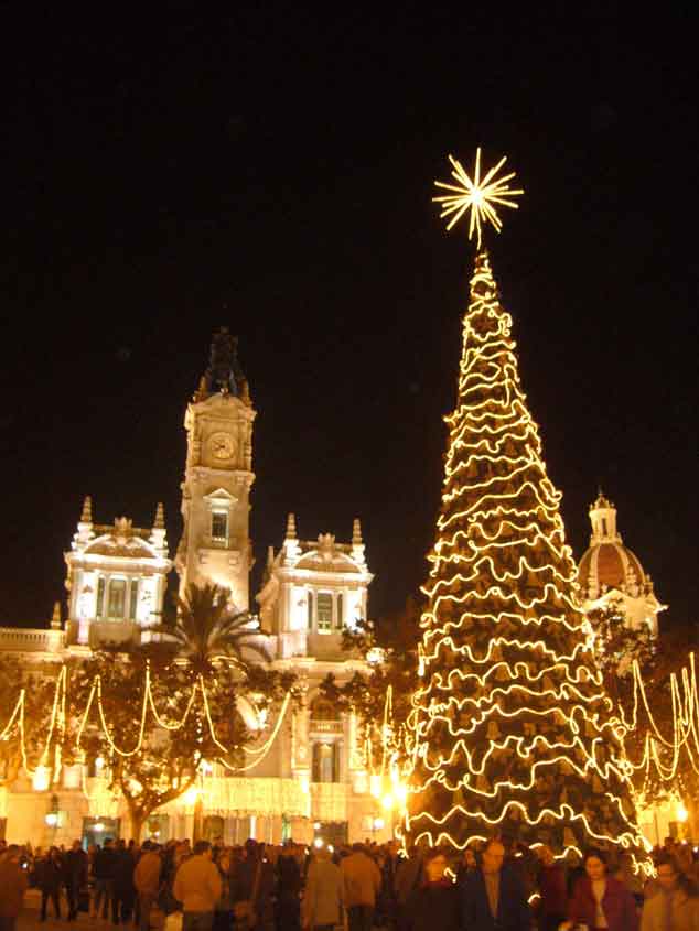plaza ayuntamiento navidad valencia