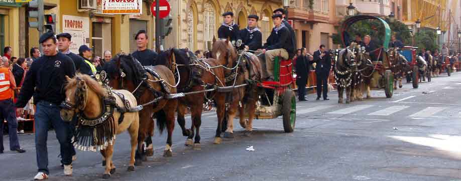 fiesta san antonio abad calle sagunto valencia