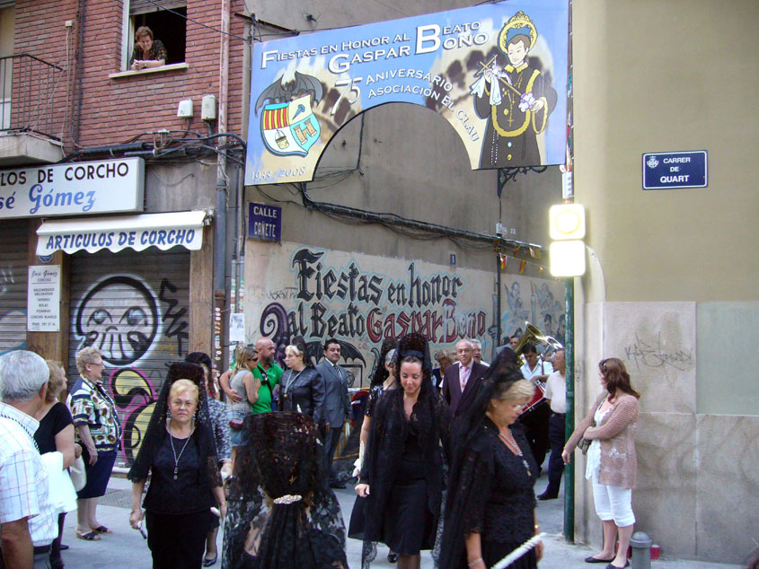 fiestas del beato gaspar bono Valencia
