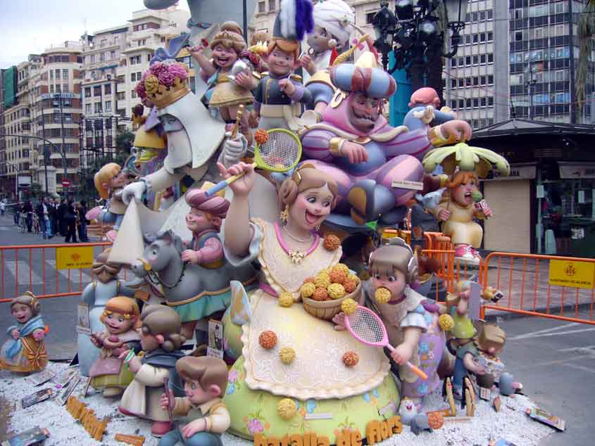 fallas de valencia plaza del ayuntamiento 2008