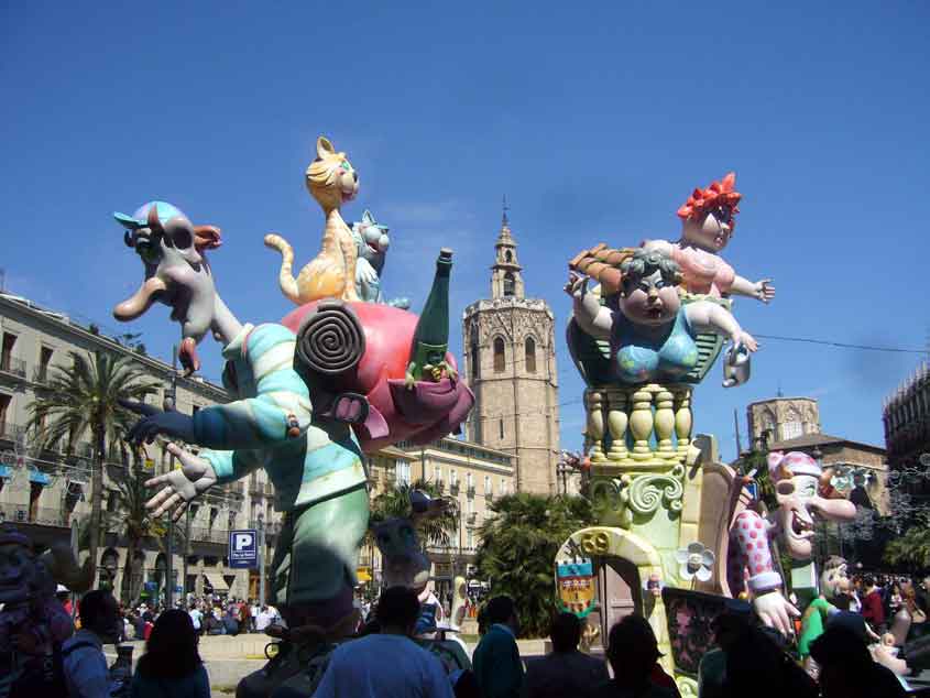 fallas de valencia plza de la reina