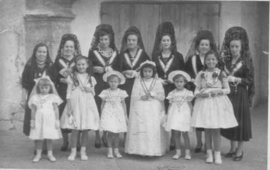 Clavariesas  Virgen del Refugio 1950